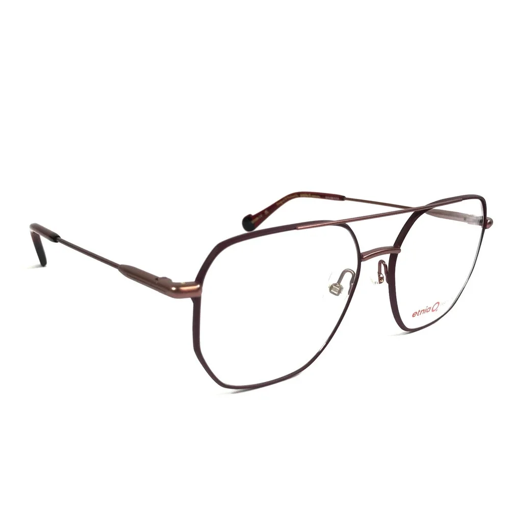 Etnia Barcelona Eyeglasses Frames ADYTON BXRG Bordeaux Rose Gold 55-16-140
